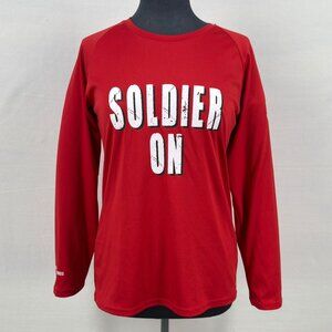 Soldier On Sans Limites Red Long Sleeve Performance Shirt Size Small Canada